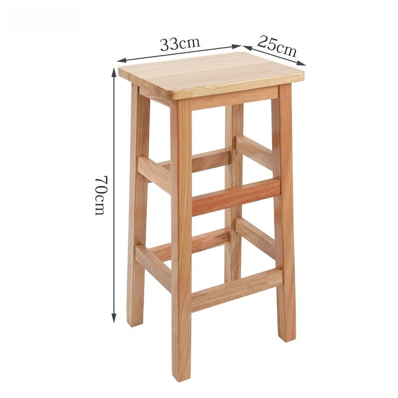 Simple Modern Solid Rubber Wood Square Stool Home Use School Desk Four Square Wood Chair Adult Casual Furniture Bench. 