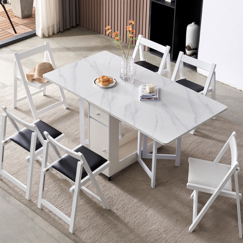 folding dining table solid wood