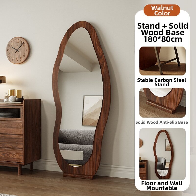 Wall-Mounted Full-Length Mirror Hanging Trial