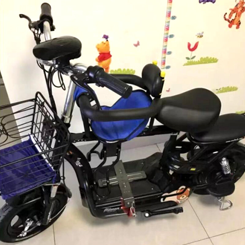 Electric Bicycle Child Front Seat Mountain Bike Foldable Leisure Car Seat Baby Infant Small Kid Casual Vehicle Seat. 