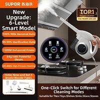 Supor | Multi-functional High Temperature Steam Cleaner for Kitchen Bathroom Car Windows Sofa Stainless Steel Handheld Vacuum Cleaner Dissolves Oil Stains One Spray Cleans