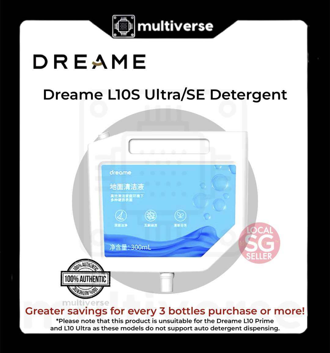 Original Dreame L10S Ultra And L10S Ultra SE Ultra 300ml Cleaning ...