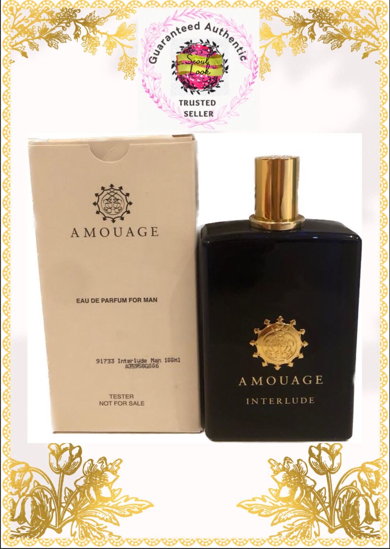 Amouage Interlude Man EDP 100ml for Men Tester with Cap BNIB