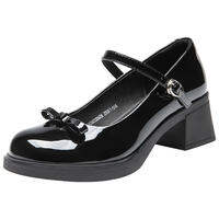 DUSTO | French Style Bow Mary Jane High-Heel Shoes