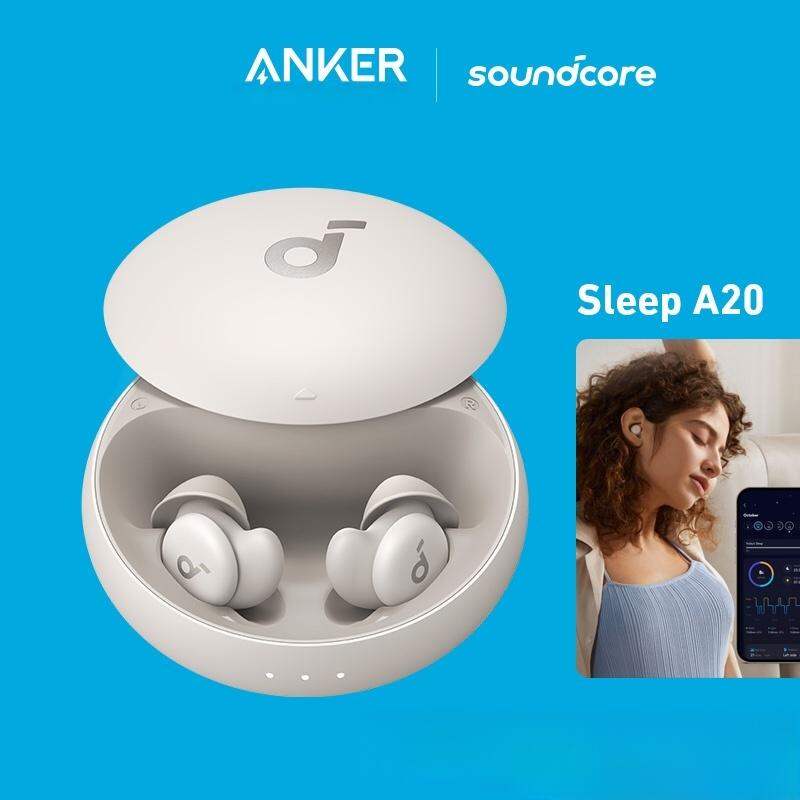 Soundcore by Anker Sleep A20 Earbuds - Sleeping Earbuds Noise Blocking Sleep Headphones, Small Design For Side Sleepers, 80H Playtime, Stream Content Via Bluetooth 5.3, Sleep Monitor ราคา 3,571 บาท*ส่งฟรี