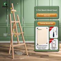 Marie’s | Display and Sketch Wooden Easel Adjustable and Portable Walnut-colored
