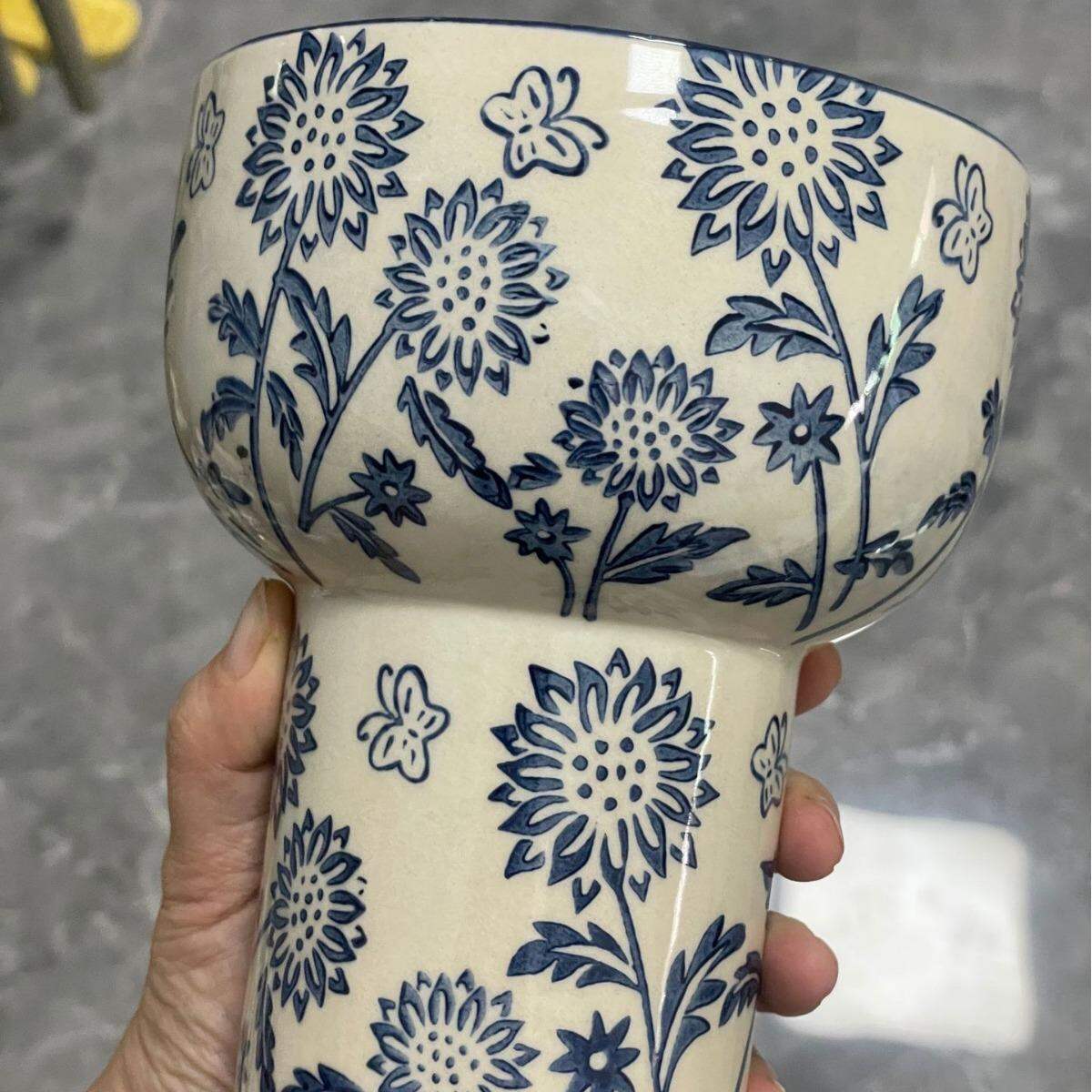 TONGGUMO | New Chinese Blue and White Porcelain Flower Vase