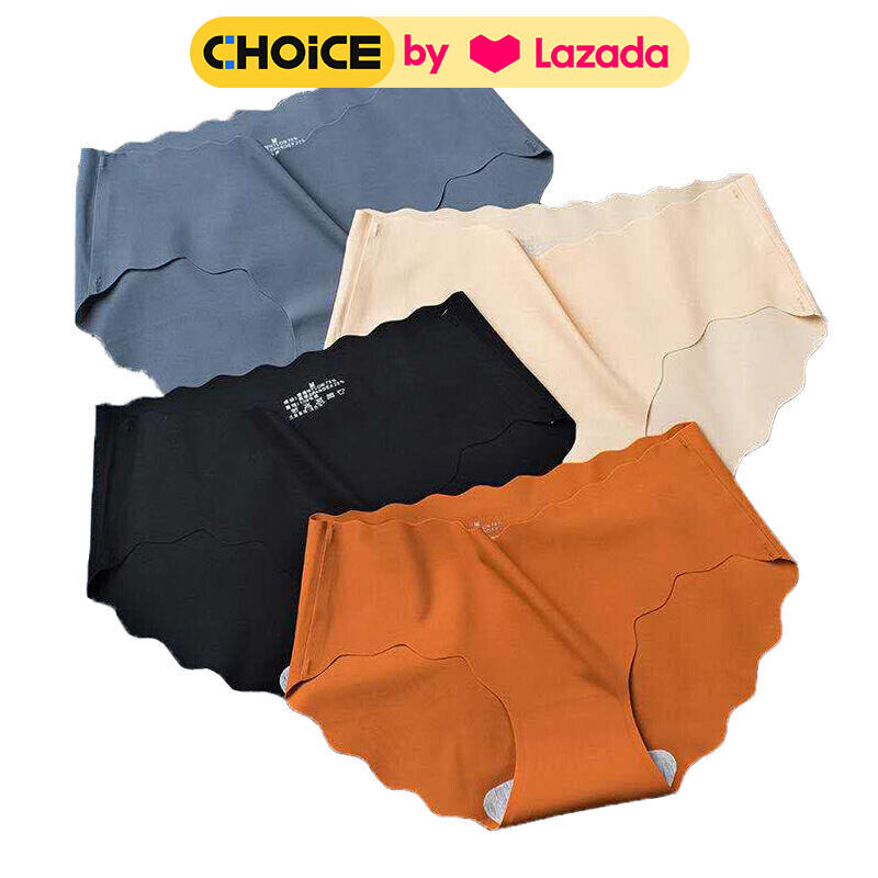 Combo 3 quần lót nữ su đúc thun lạnh không viền hình sóng C63