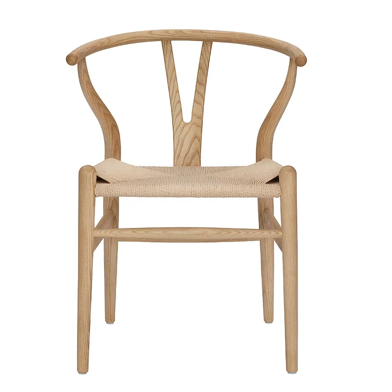 Y Chair Promotion Nordic Style New Chinese Leisure Backrest Armrest Solid Wood Dining Chair Study Negotiation Balcony Chair