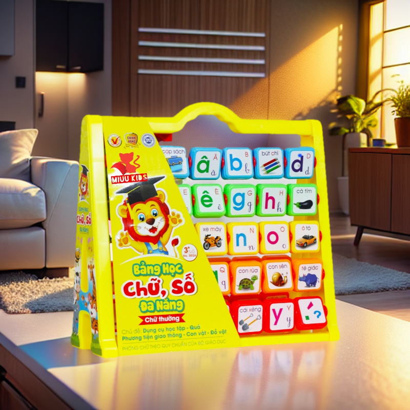 Bảng Học Chữ Cái và Chữ Số Đa Năng 5in1 Antona cho bé 2-4 tuổi