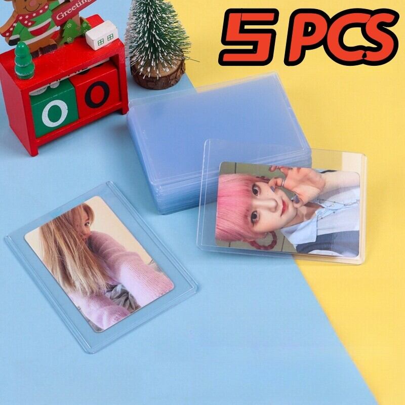 5-Pack 35pt Toploader ผู้ถือบัตรหนา Photo Card ป้องกัน CLEAR Pokemon การ์ดเกมสําหรับจัดเก็บและจอแสดงผล ราคา  7 บาท*ส่งฟรี
