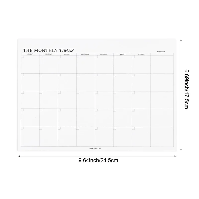 Weekly Planner Monthly Undated Agenda Notebook Schedules Study Planner Korean Stationery Office School Supplies