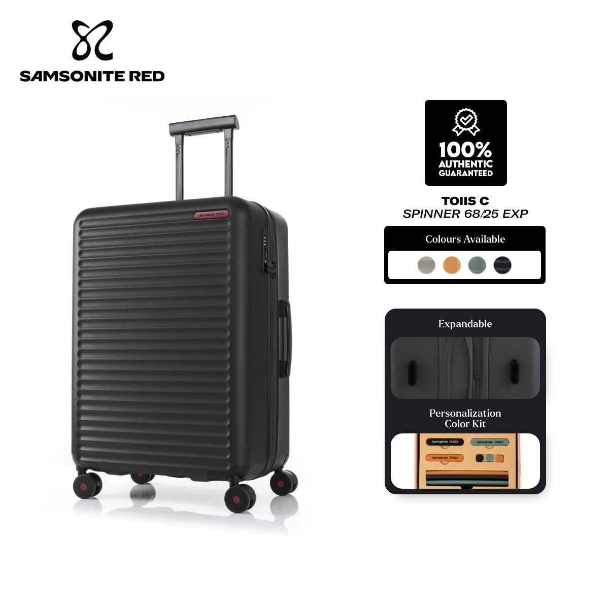 Samsonite Apinex Spinner 75/28 Exp TSA | Lazada Singapore