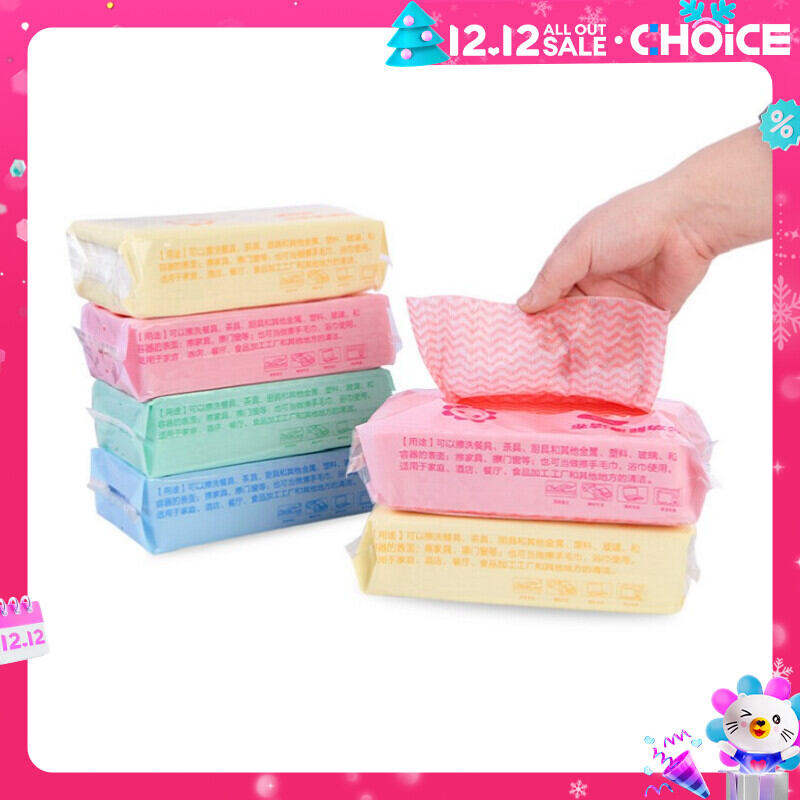 [ COMBO 2 GÓI  ]Gói Khăn Rút Lau Chùi Bếp, Bàn Ăn, Vết Bẩn Đa Năng Có Thể TáI Sử Dụng (80 Tờ/1 Gói)