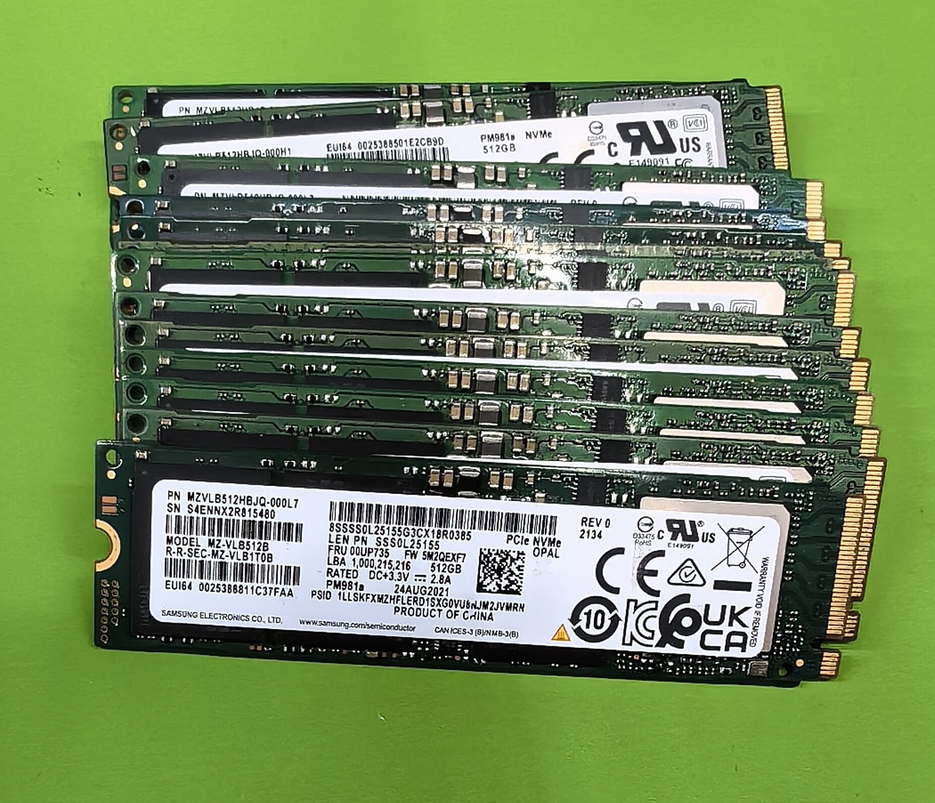 Samsung NVMe M.2 SSD 256GB×10 128GB×1 Samsung | NVMe M.2 SSD 256GB 2280 3400MB/s Read 1900MB/s Write