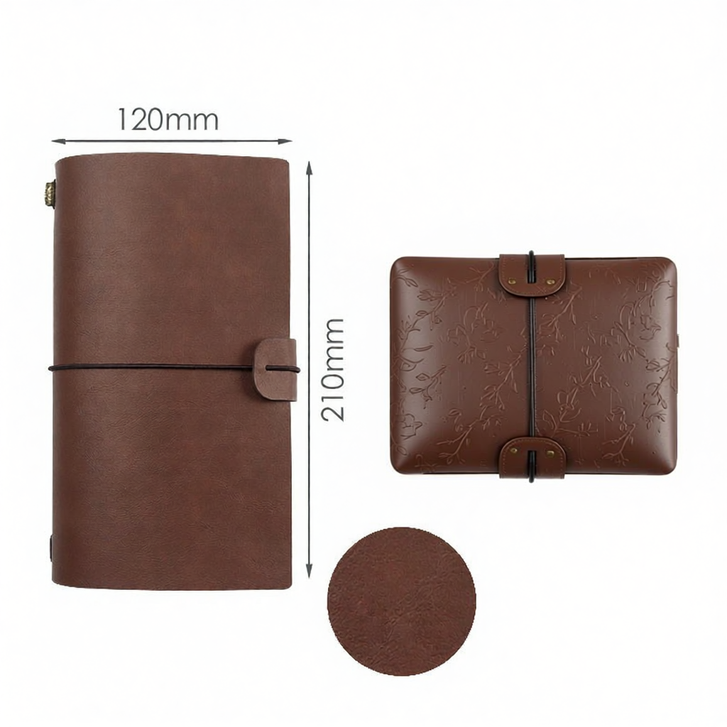 Travel Notebook Creative Stationery Personal Diary Record Book Retro Portable Leather Loose Leaf Travel Scrapbooking Book
