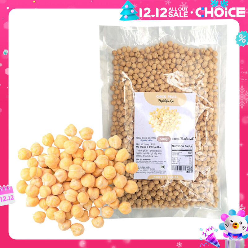 Hạt đậu gà hữu cơ bỗ dưỡng túi 500gr