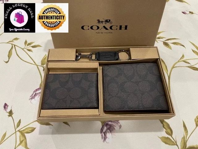 COACH Signature Men Wallet Gift Set-F74993BN