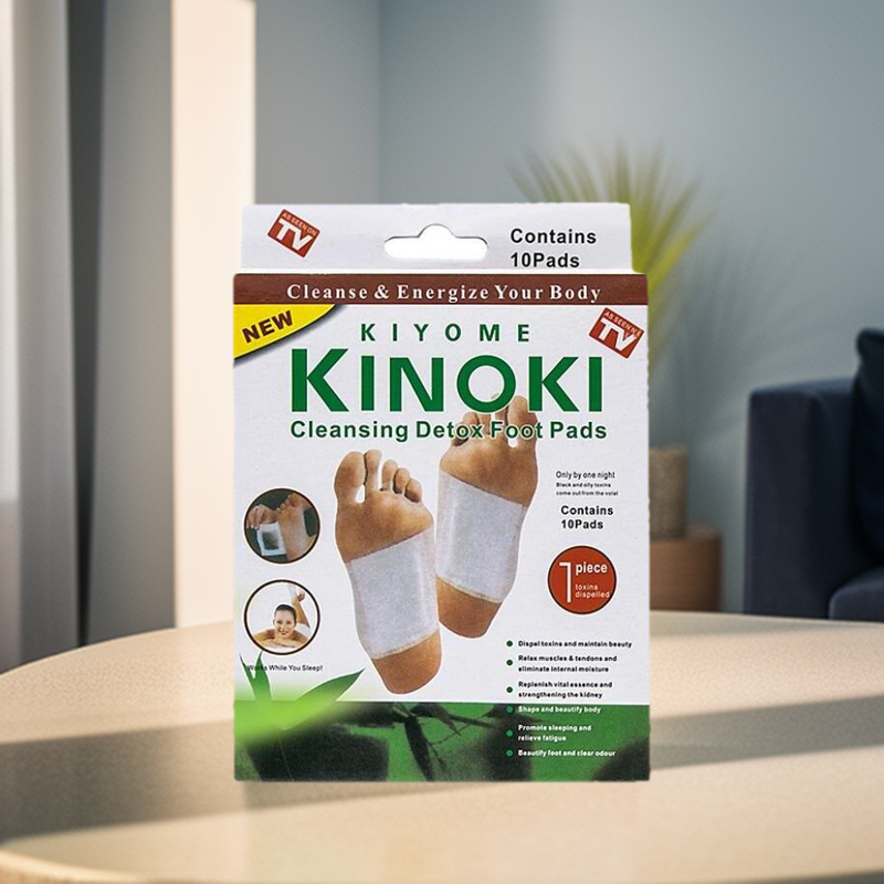 Kinoki Detox Foot Pads, 10 Relief Foot Pads And 10 Adhesive Sheets. 