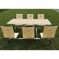 yishujia office | Compact Dining Set for Canteens 4-6 People