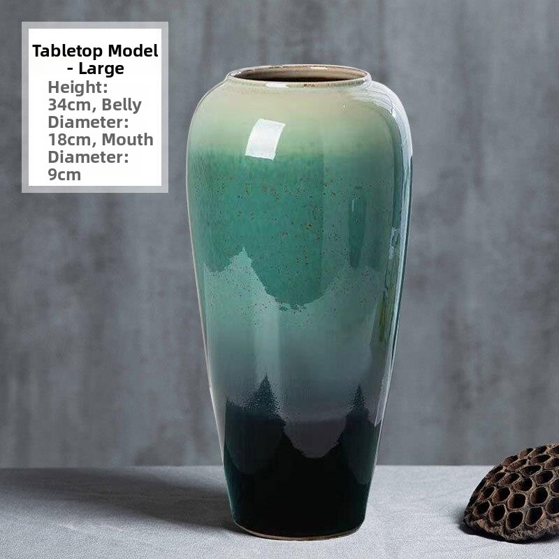 ZHANGRONGTU | Elegant Luxe Black Ceramic Vase Home Decor