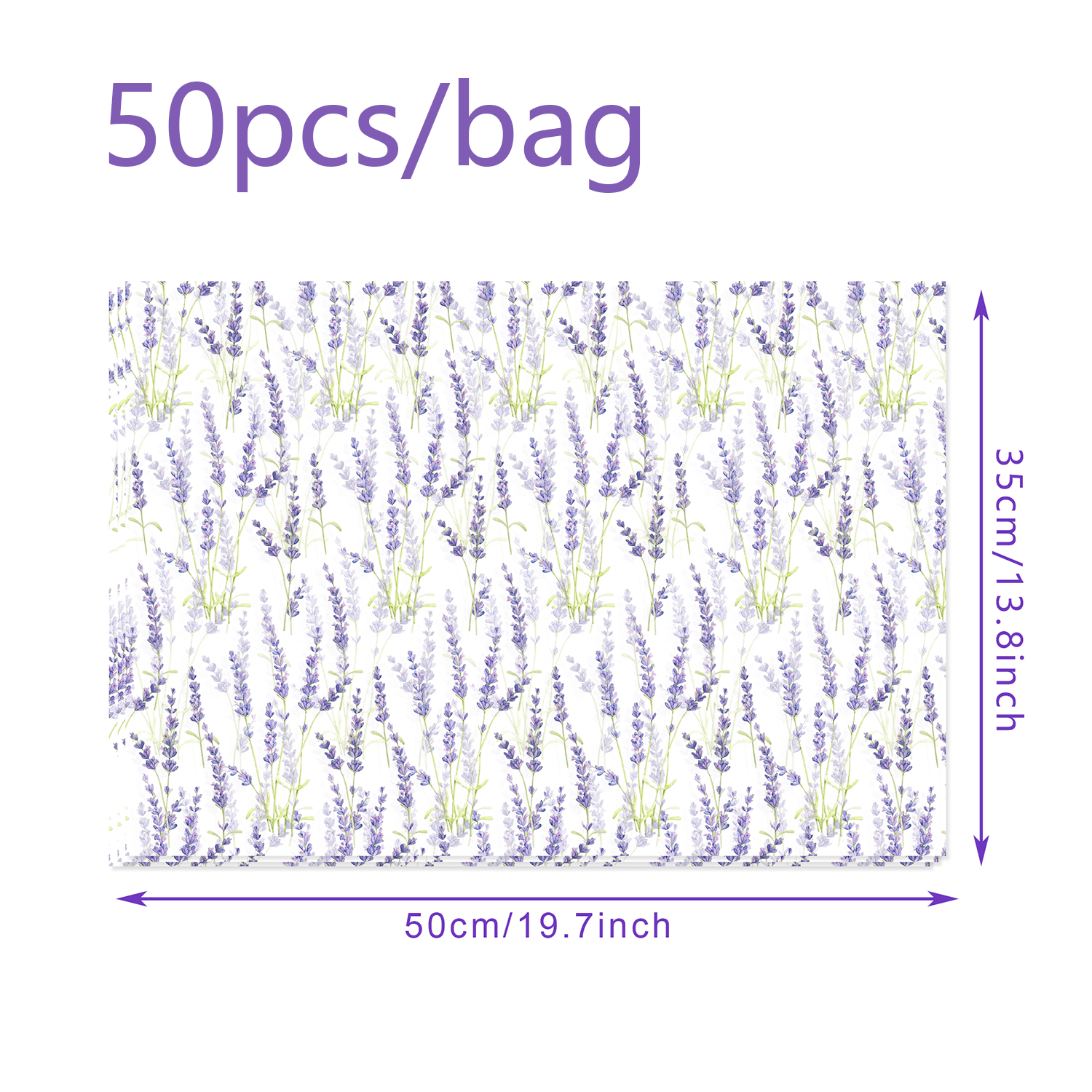 20/50pcs Lavender Tissue Paper Snow Pear Paper Gift Wrapping Paper Birthday Wedding Party Decaration DIY Gift Packing Supplies