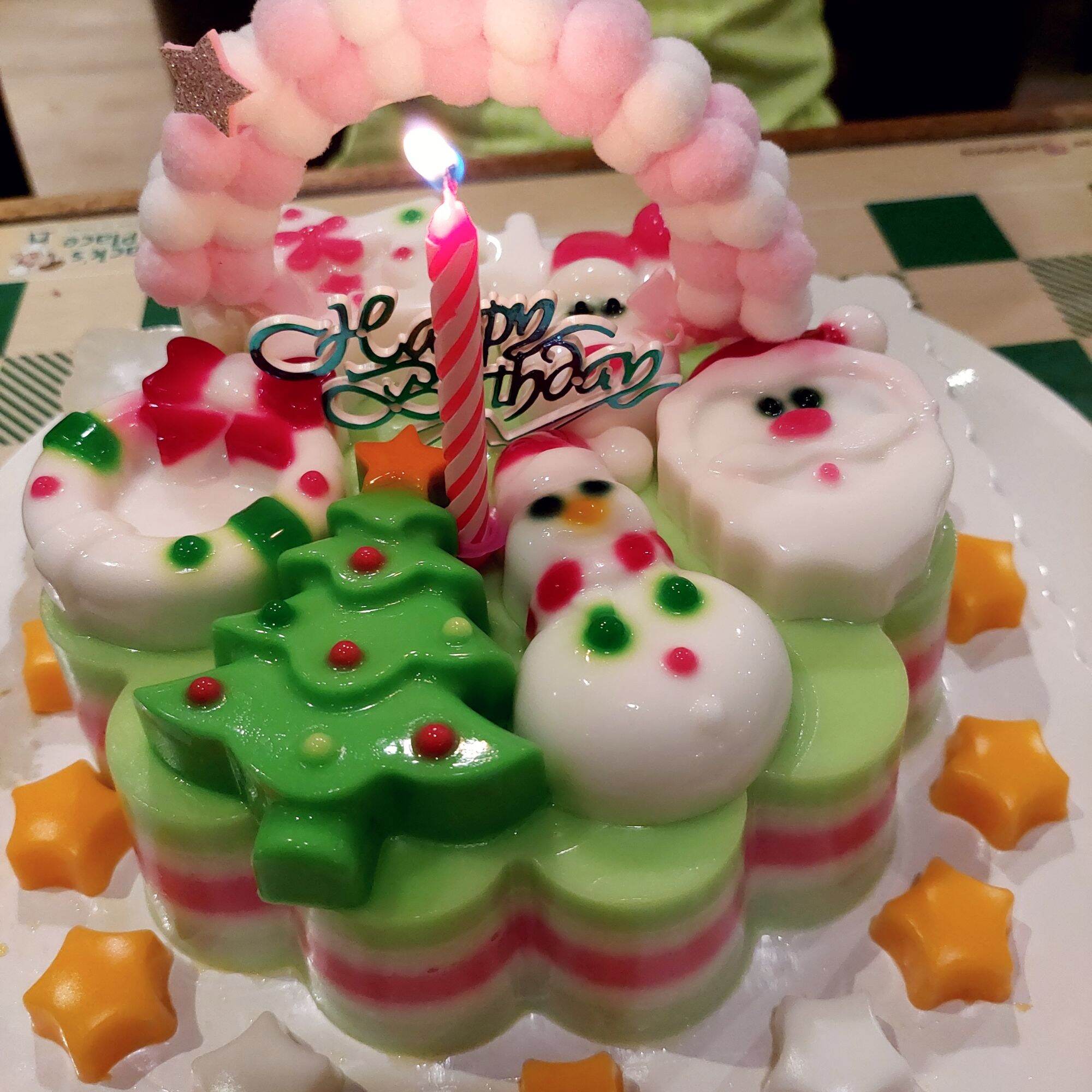 CHRISTMAS AGAR AGAR JELLY CAKE 🎂. 