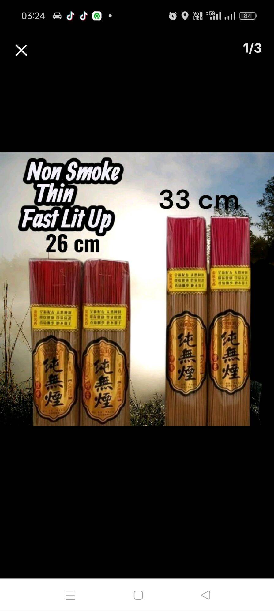 SG ⚡ Smokeless Joss Stick Sandalwood incense stick l