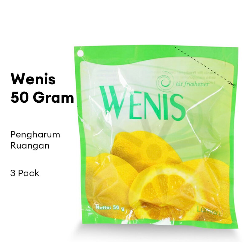 3 Pack - Wenis Pengharum Ruangan 50 Gram Harga 9,900 rupiah*Gratis Ongkir