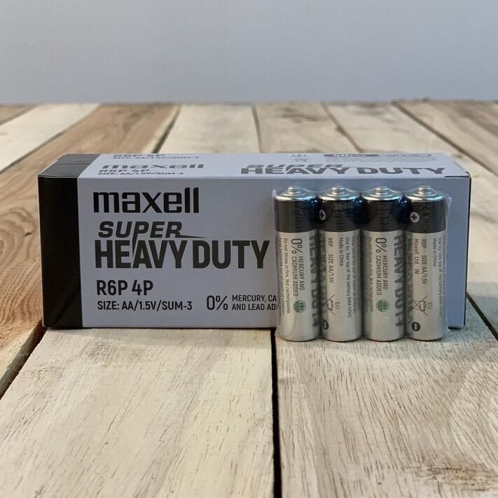 40pcs Maxell Super Heavy Duty, Maxell Super Power Ace Red Black AA / AAA Shrink Pack. 