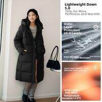 Semir | Anti-Static Waterproof Durable 90% Down Long Womens Puffer Jacket