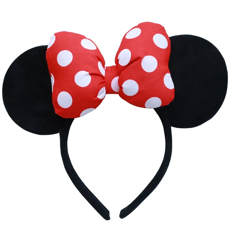 Disney Headband Mickey Minnie Bow Headband Cute Rabbit Ears Hairpin Disney Adult and Children Headdress