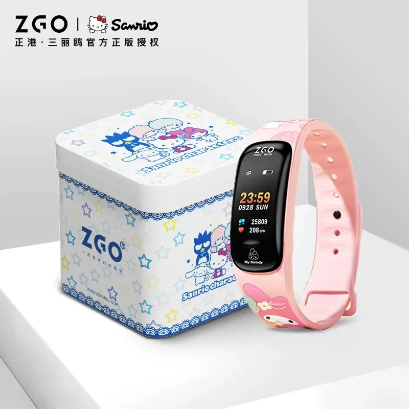 Zgo Zgox Sanrio Meilti Joint-Name Smart Watch 2021 New Female Junior High School Student Sports Bracelet