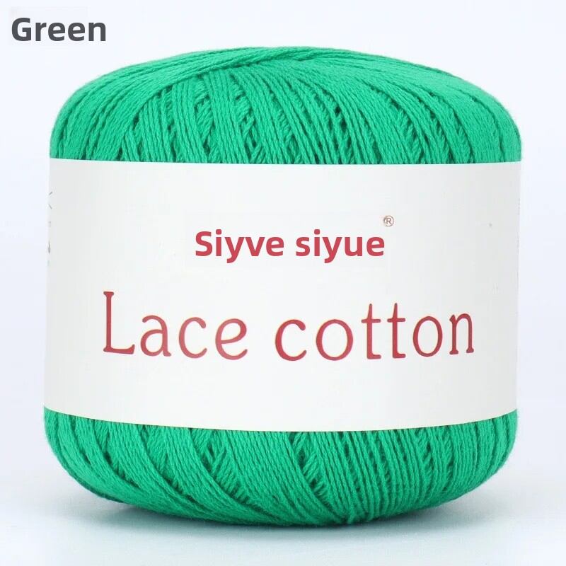 Pure Cotton Lace Yarn High Twist DIY Hand Knitting Summer Lace Cotton Thread Jewelry Making Line Rope from China Mainland
