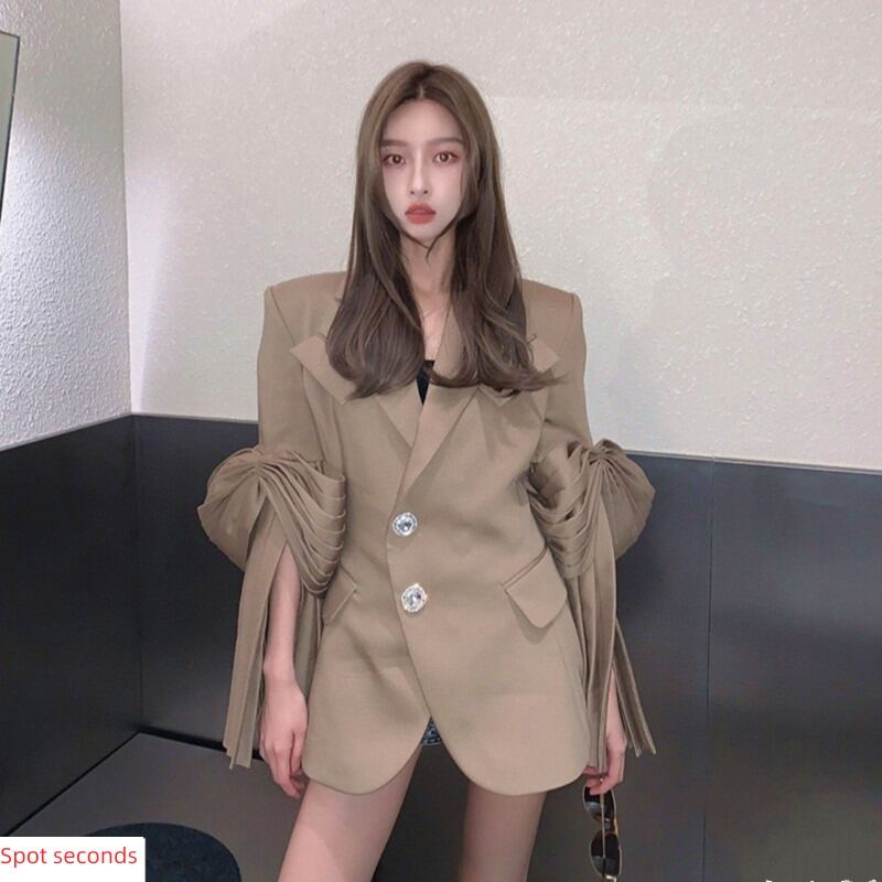 Classic Style Diamond-Encrusted Waist-Controlled Autumn and Winter Suit Jacket | Lazada Singapore Classic Style Diamond-Encrusted Waist-Controlled Autumn and Winter Suit Jacket | Lazada Singapore