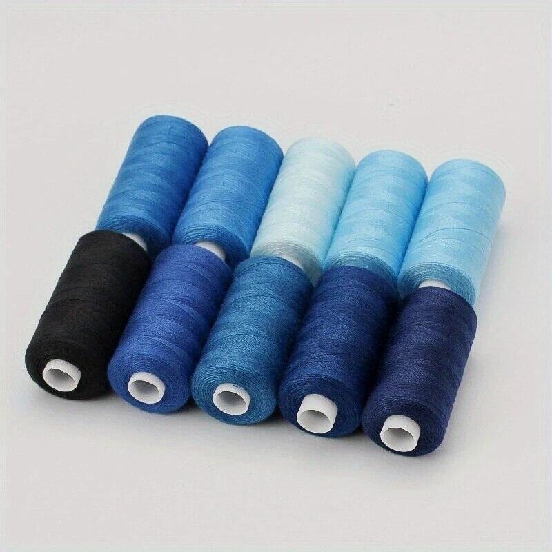 10pcs/Pack Assorted Colors Sewing Thread Polyester Sewing Thread For Domestic DIY Sewing And Embroidery
