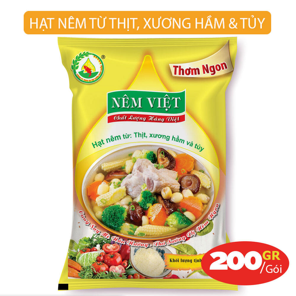 [Nêm Việt] Hạt nêm từ thịt, xương hầm và tủy gói 200gr thơm ngon