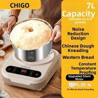 [China Plug Without Adapter] Chigo | Home Use Small Automatic Dough Mixer & Pasta Maker