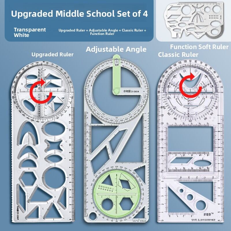 JIELI | Multi-Function Drawing Ruler Geometry Set