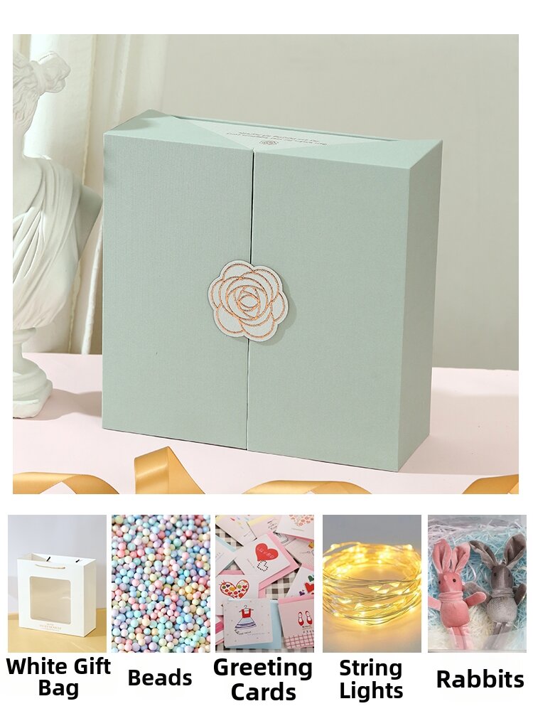 Birthday Gift Box Surprise Present for Girls Empty High-End Handmade Packaging Korean Style Wedding Celebration Supplies