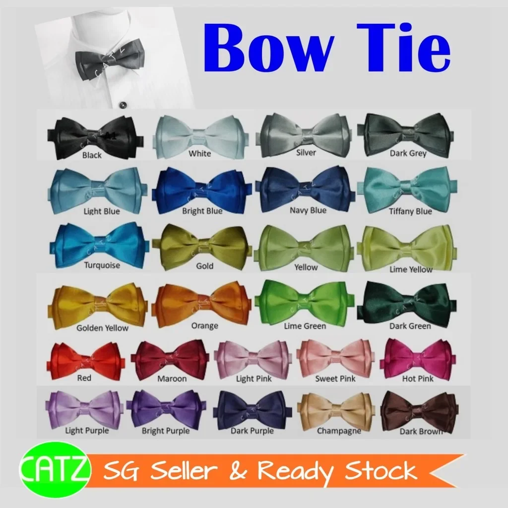 [SG Seller] Bow Tie Bowtie Wedding Bow Tie Groomsmen Bestmen Men Accessories Formal Wear