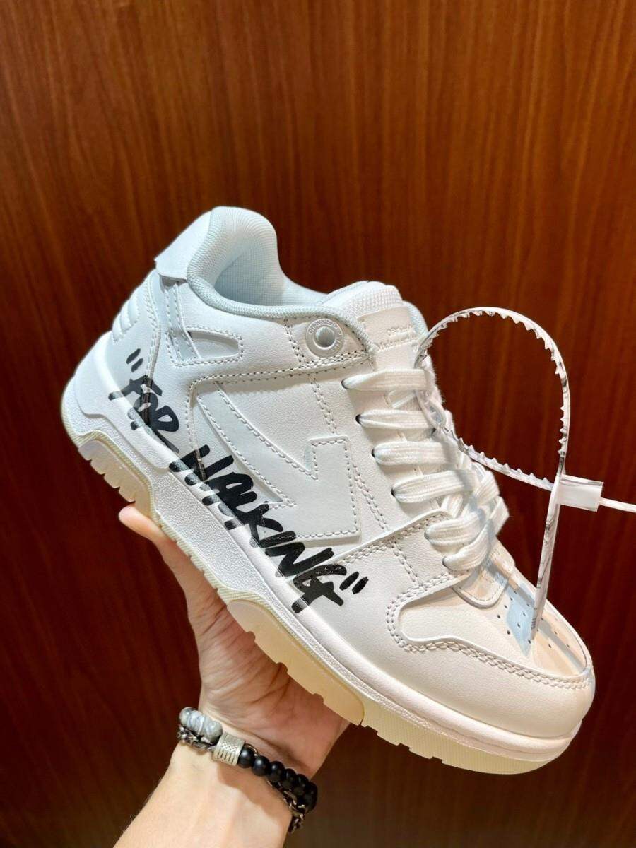 Off-White Thick-Heeled Casual Sports Shoes Unisex Fashionable Leisure Sneakers Luxury Women's Flat Footwear round Toe Mesh Inner · v10
