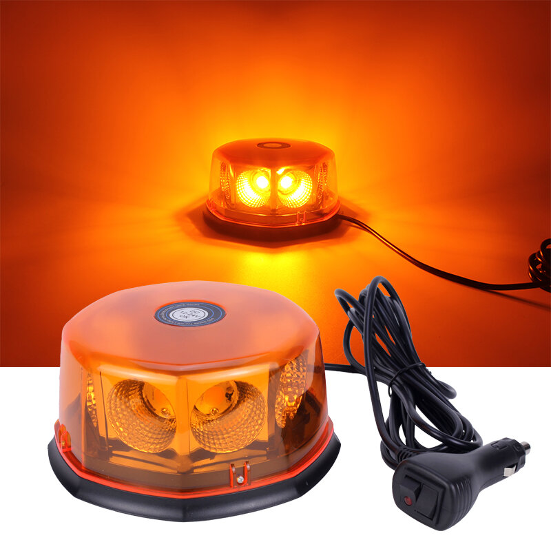 COB LED Rooftop Strobe Beacon Lights Base Safety Warning Light Emergency Construction