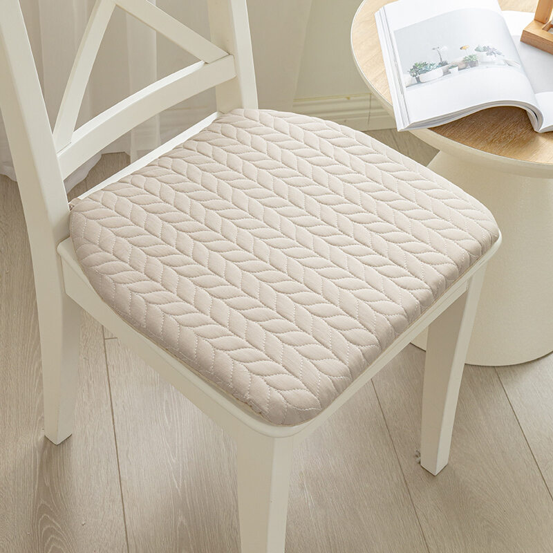 Thickened Pure Cotton Chair Pad Nordic Home Use Assorted Colors Anti-Slip Horse Hoof Shaped Dining Chair Cushion Living Room