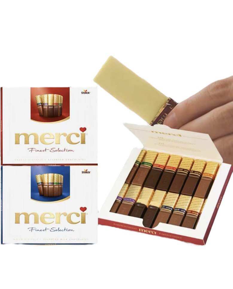 Merci Chocolate 7 Flavors 125G - Imported & Recognised Source