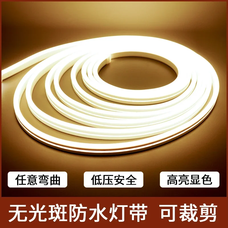 Led Silicone Car 12V Flexible Neon Light Strip Mall Shape Embedded Line Light Curved Waterproof Soft Light Strip