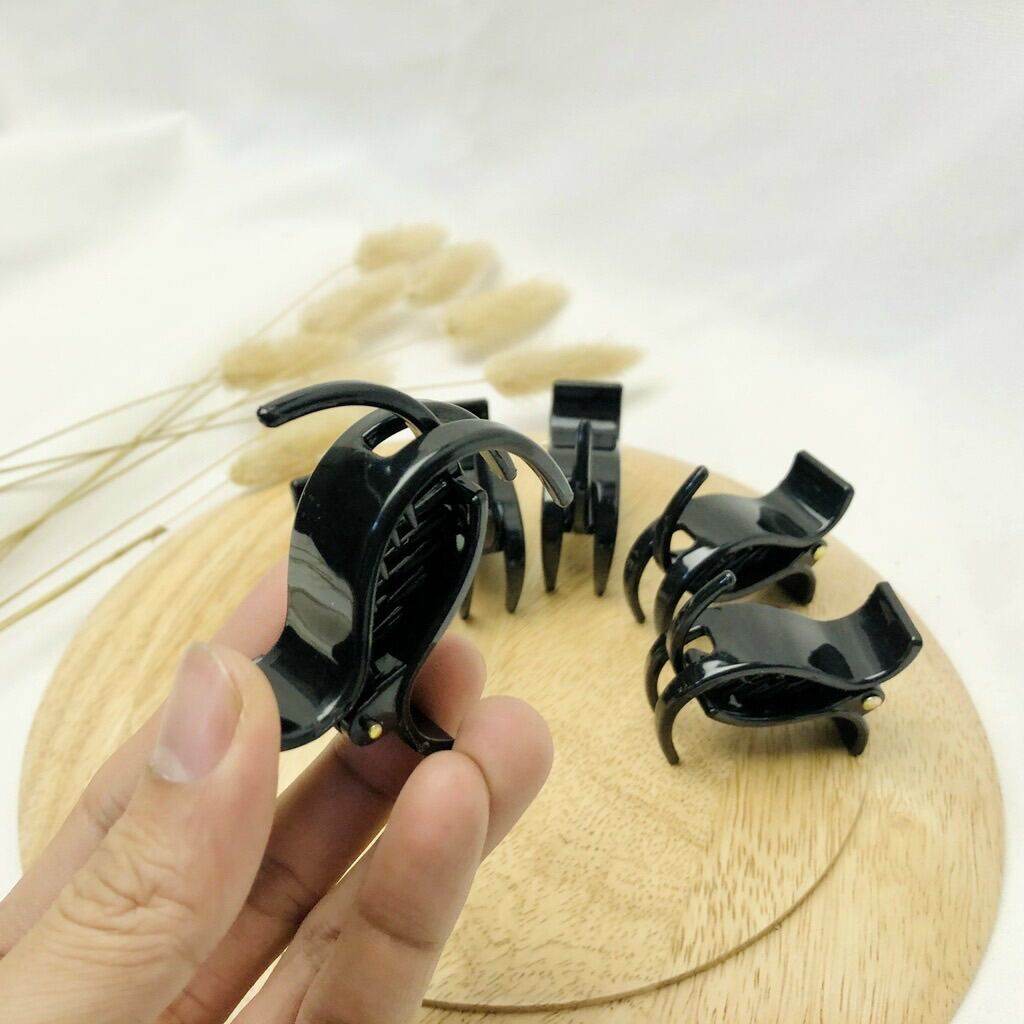 Set 12 Kẹp Tóc Càng Cua 3 Răng Màu Đen Bóng – Nhỏ Gọn, Giữ Tóc Chắc Chắn, Phù Hợp Mọi Loại Tóc