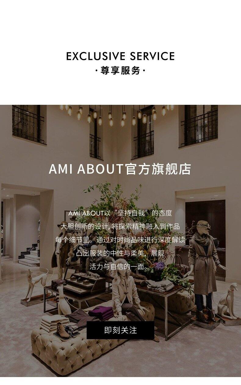 Ami about Official Website Stitched Design T-Shirt Pure Cotton Short Sleeve Summer Top Color Block Heart 3D Embroidery Sweet Style