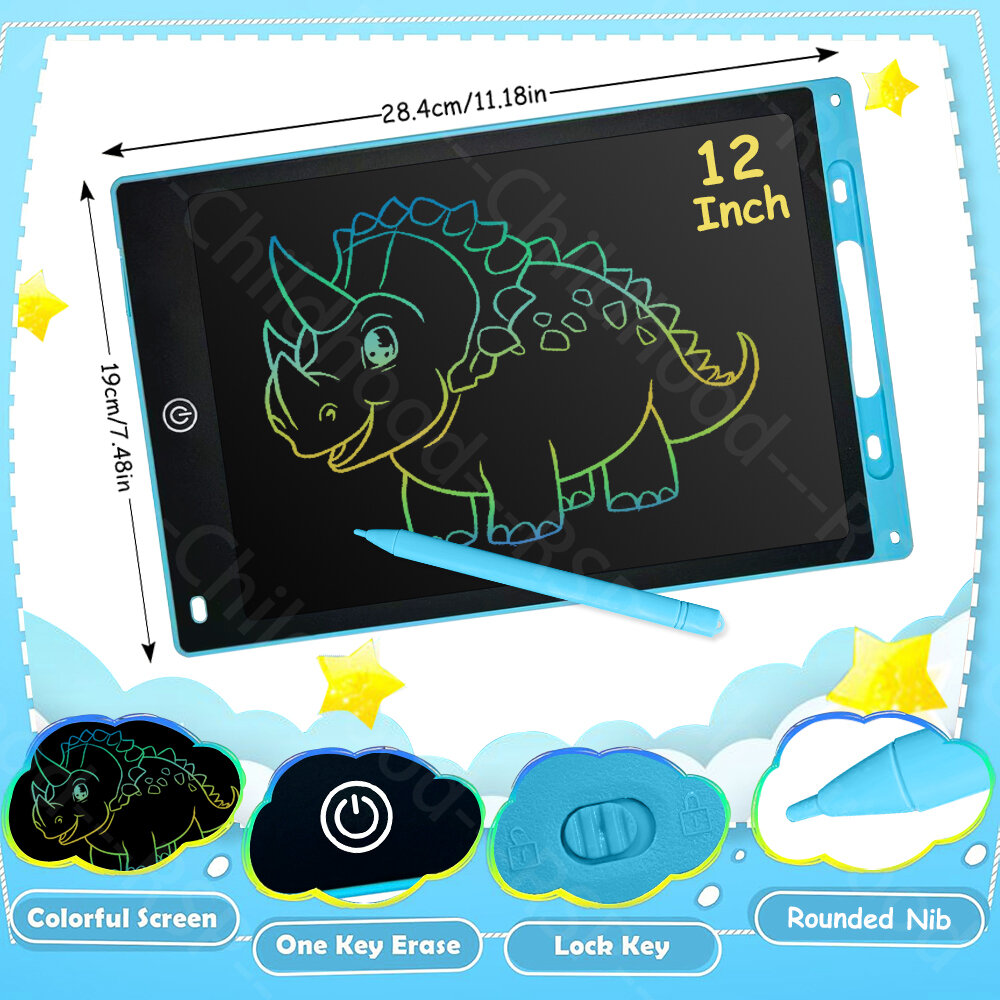 6.5/8.5/10/12 Inch LCD Writing Tablet Electronic Drawing Board Doodle Sketchpad Handwriting Pad Toys for Kids Birthday Gifts