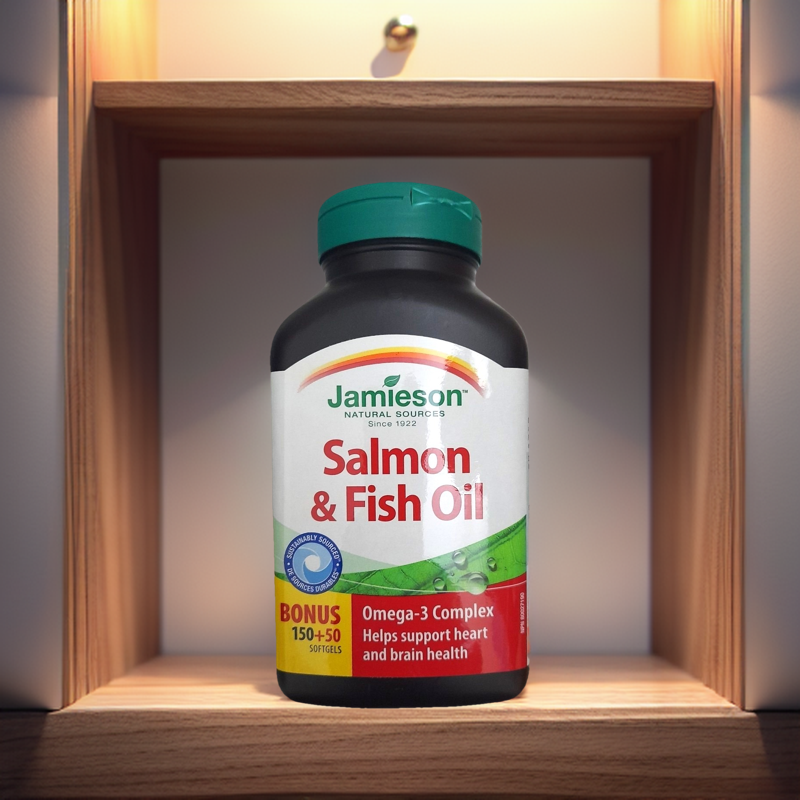 DẦU CÁ HỒI Jamieson Salmon & Fish Oil Omega-3 Complex